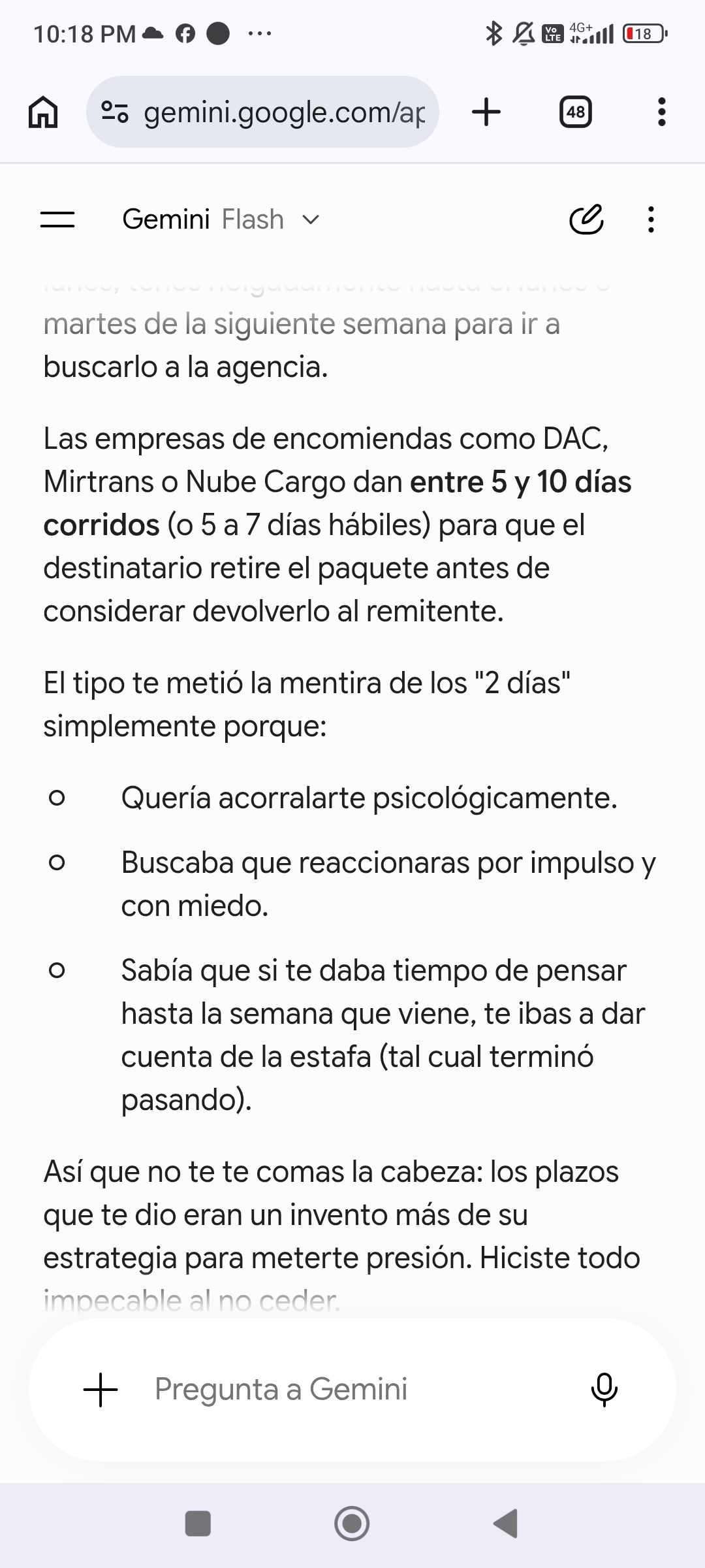 Sales scam on Facebook Marketplace with threats over package - image 6