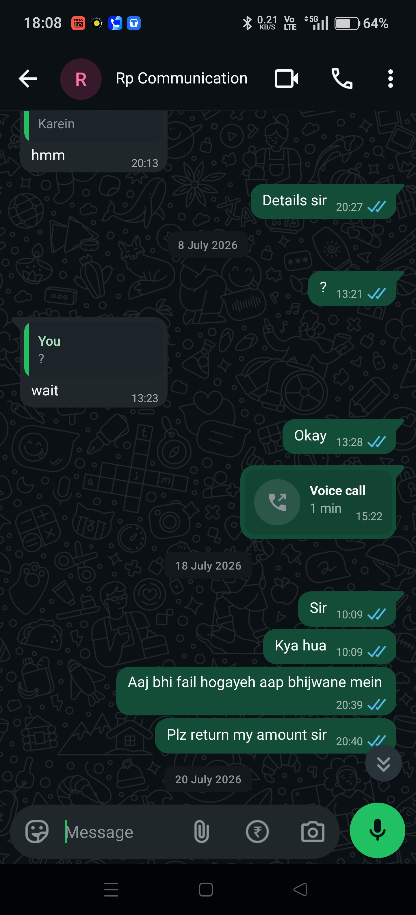 Don't do any payment he is scammer