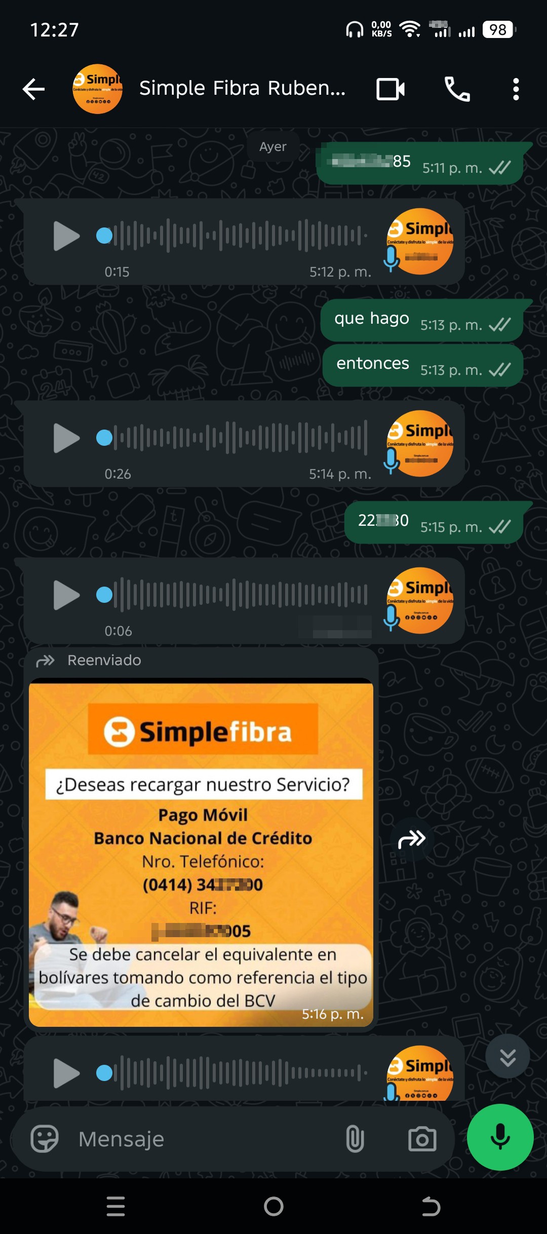 scammed by Simple Fibra - image 2
