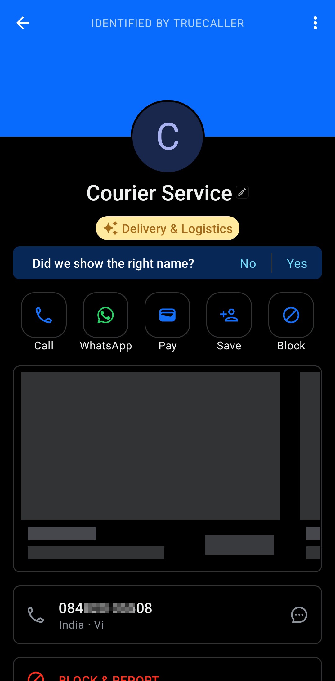 courier service fraud