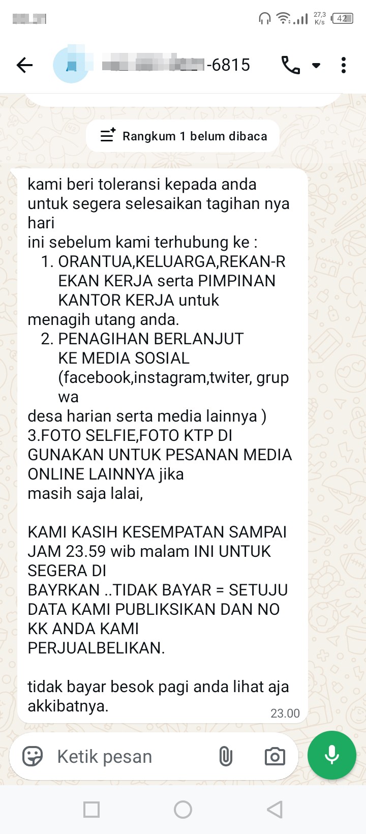 Beware of scammers