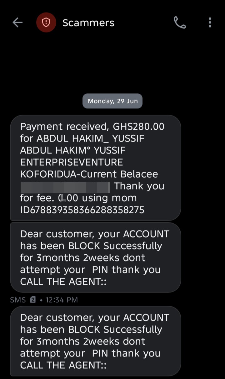 Scam alert 