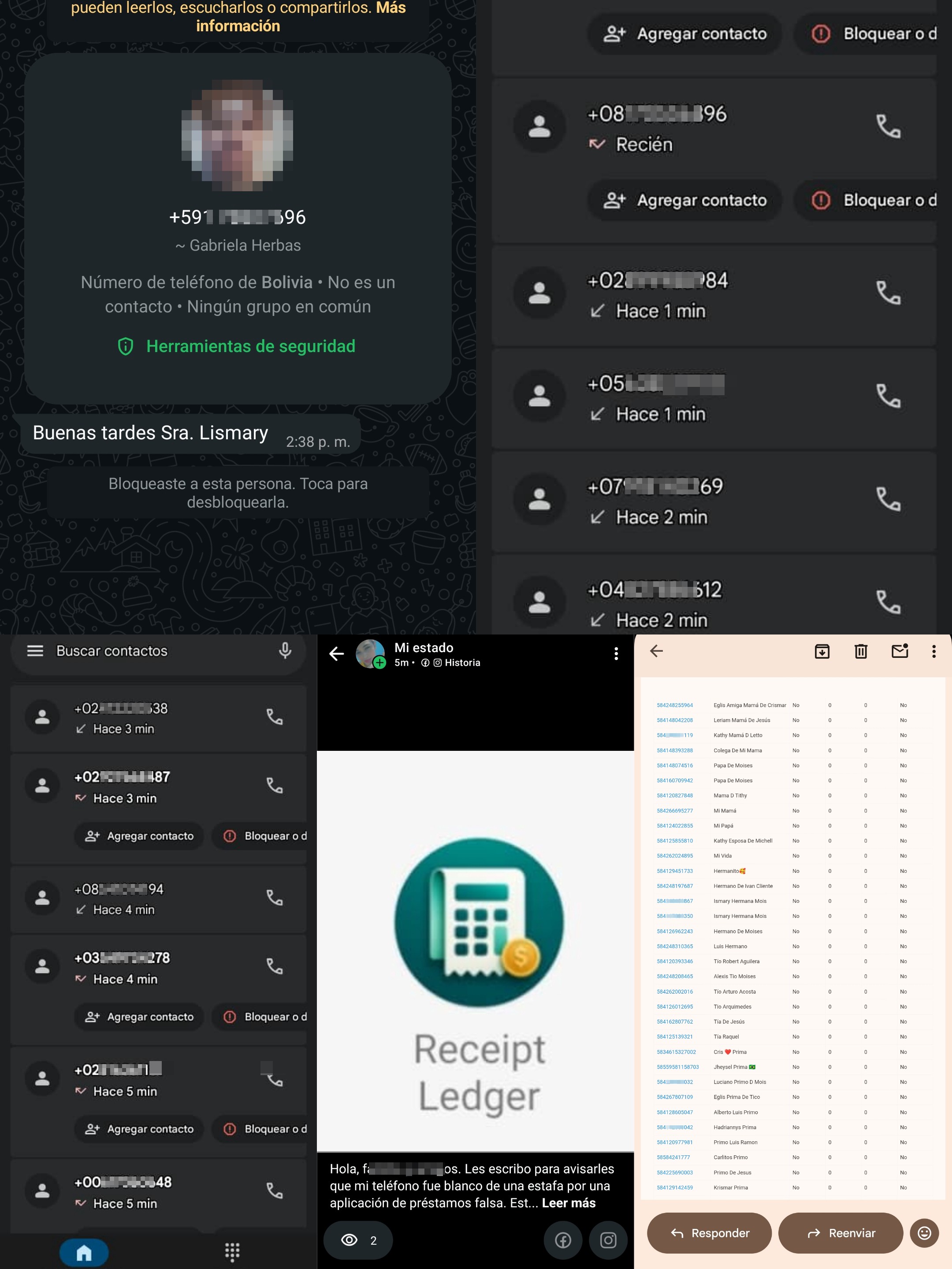 Loan scam and mass extortion (ReceiptLedger)
Identity theft