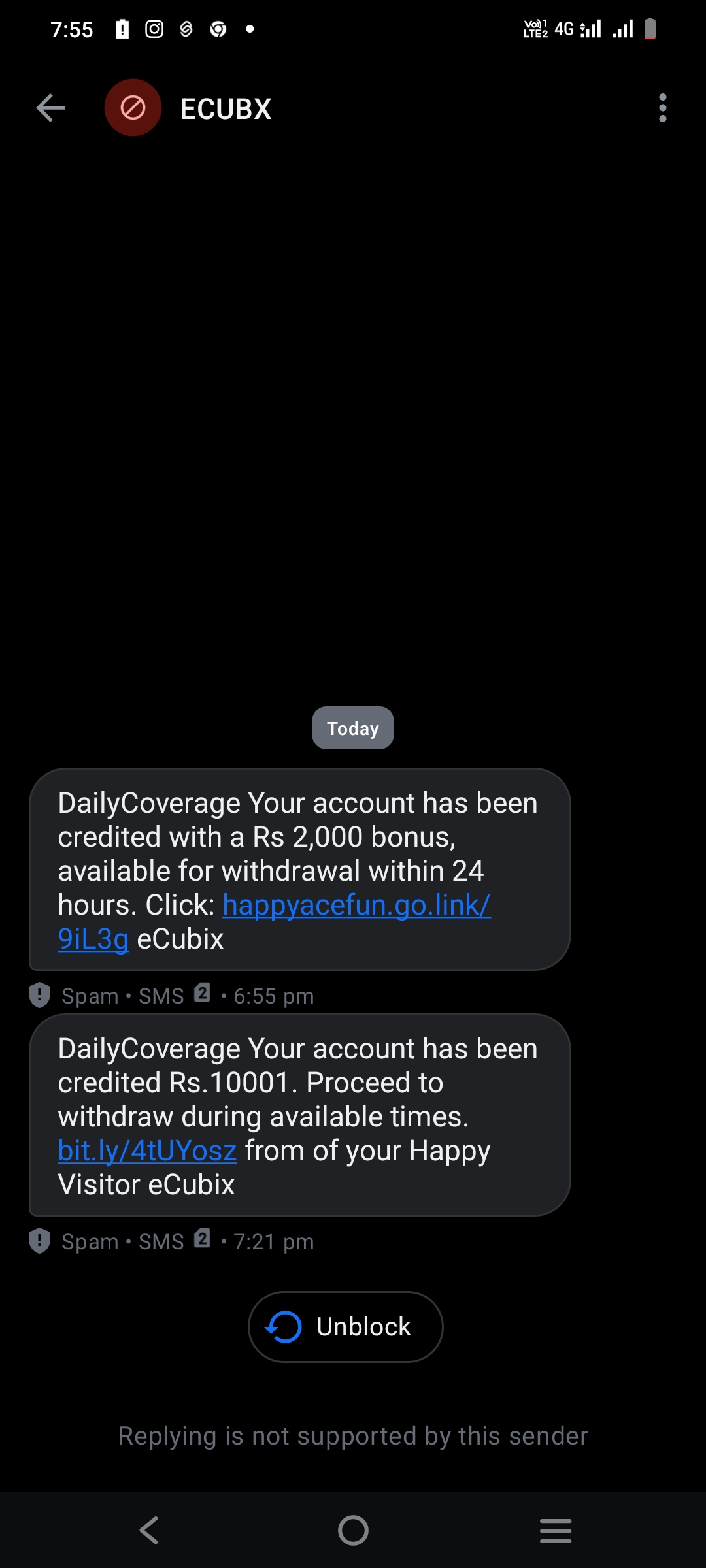 scam ecubx msgs