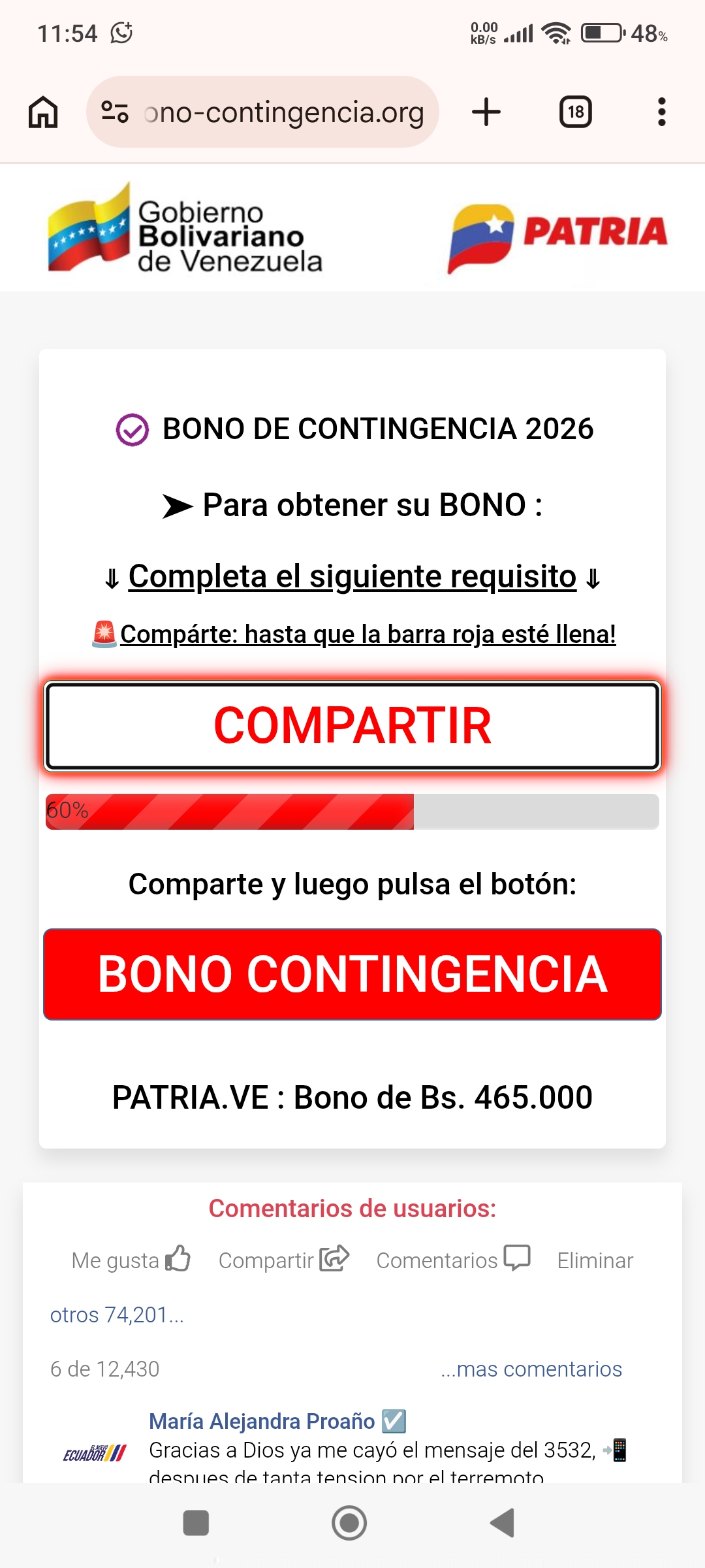 homeland bonus scam