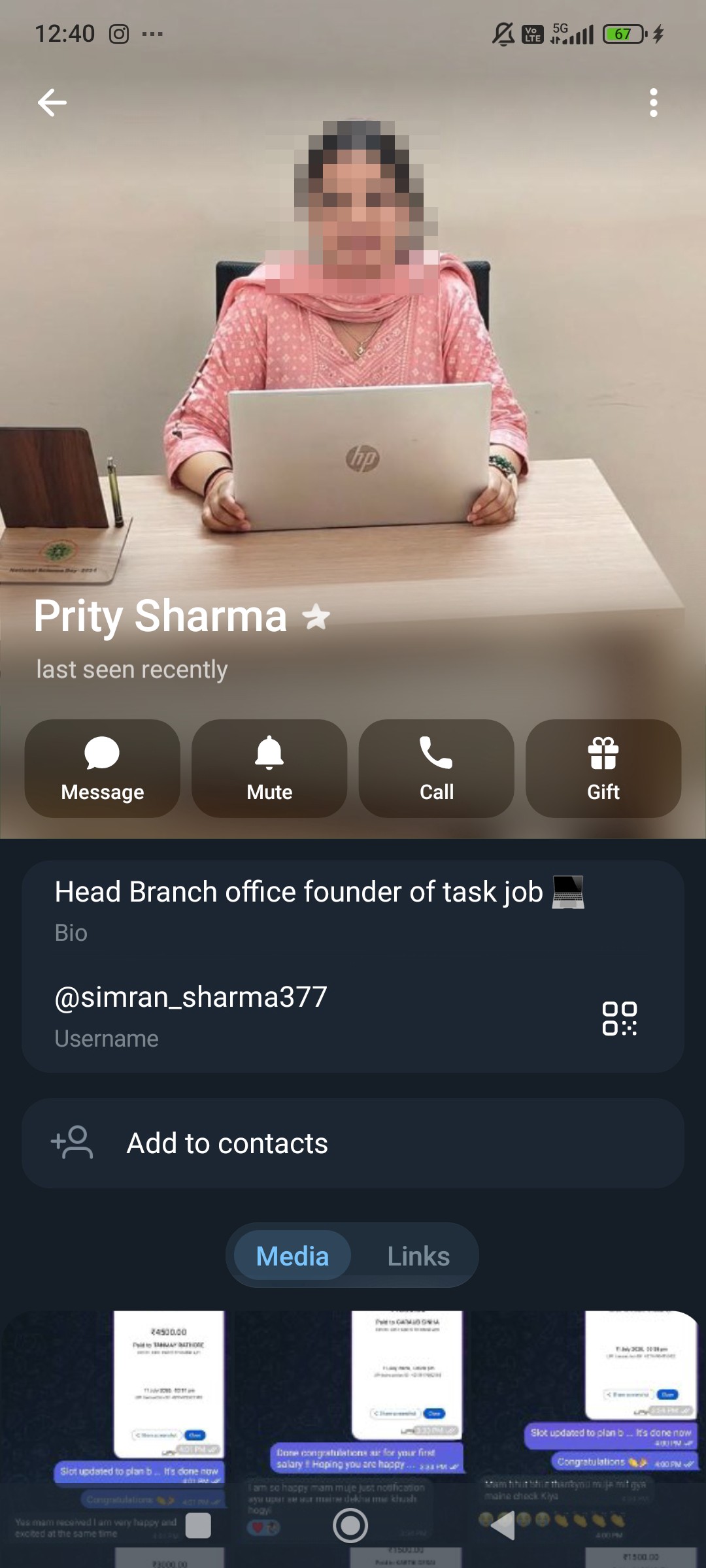Paid tasks scam with fake profits and increasing fees