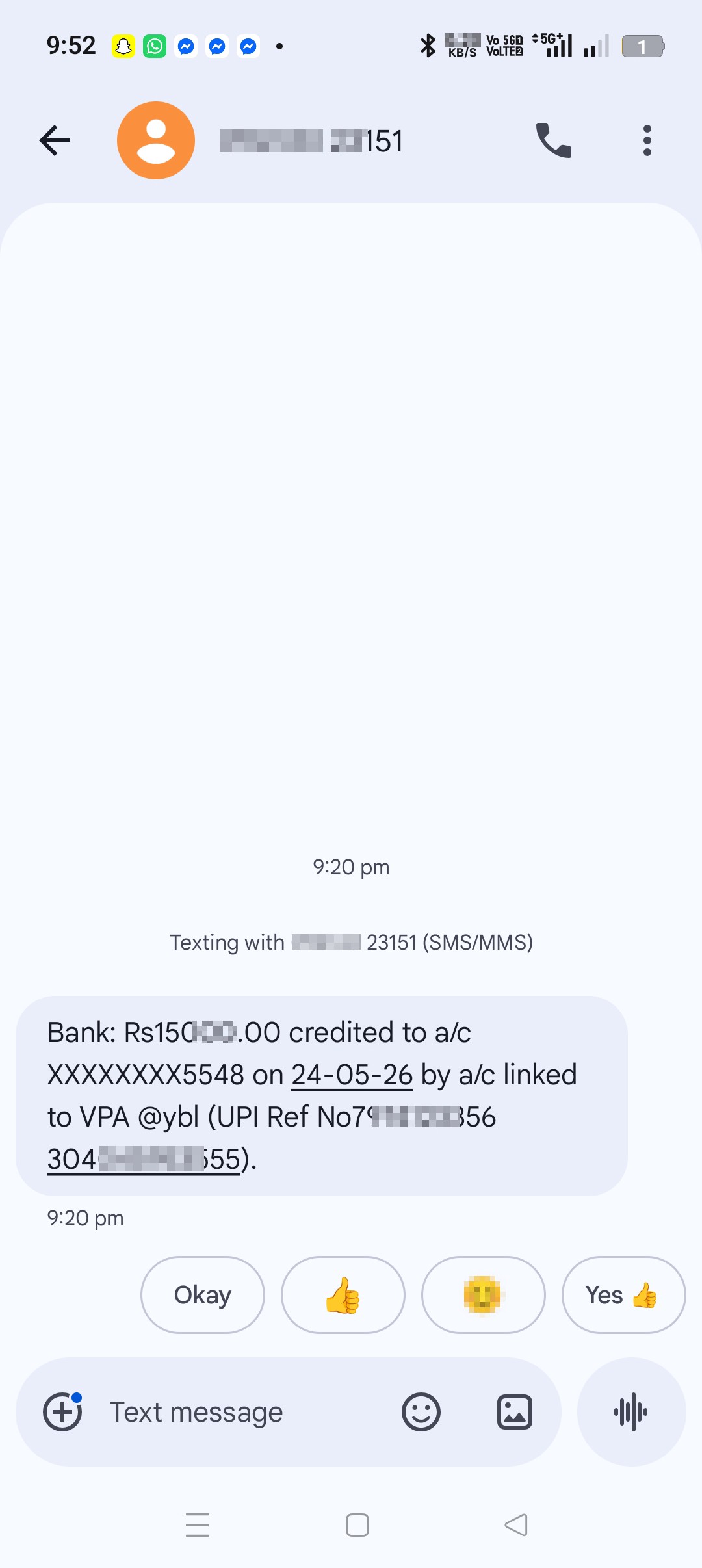 Cash Transfer Scam 