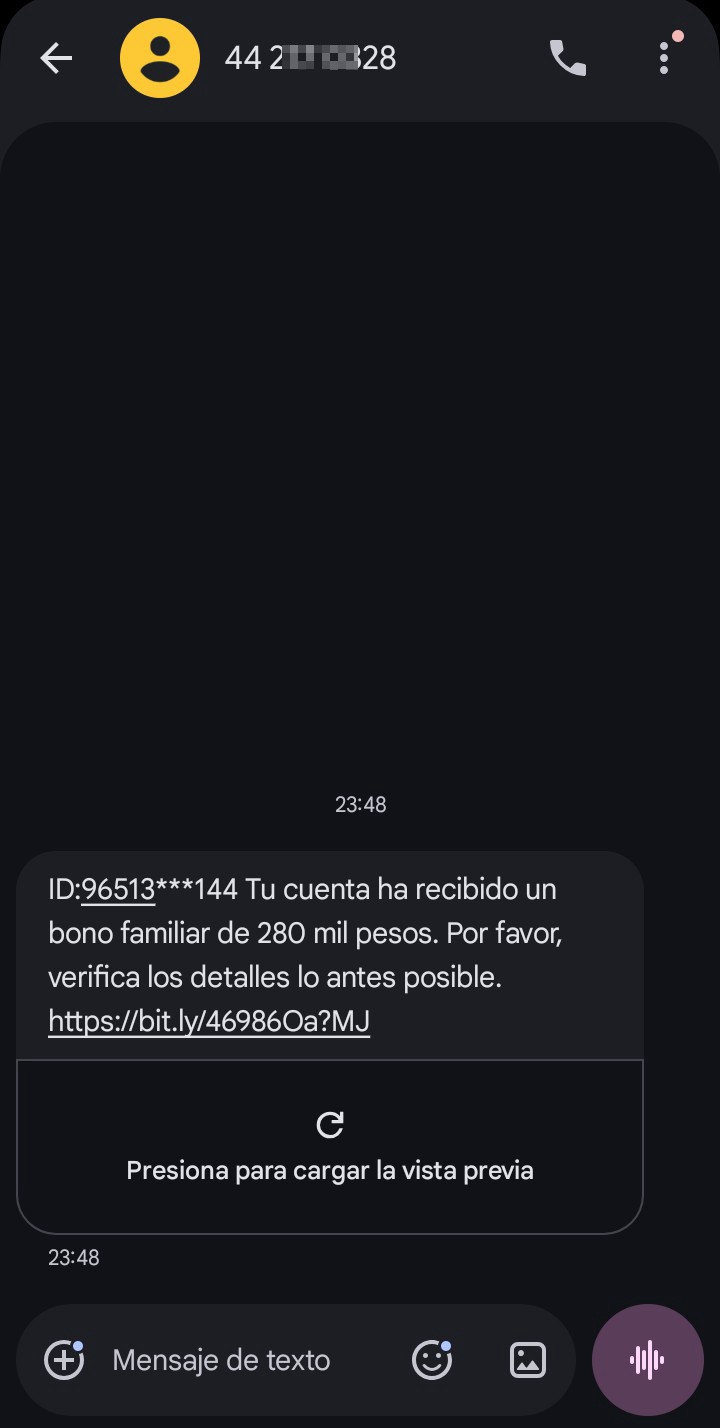 Phishing scam