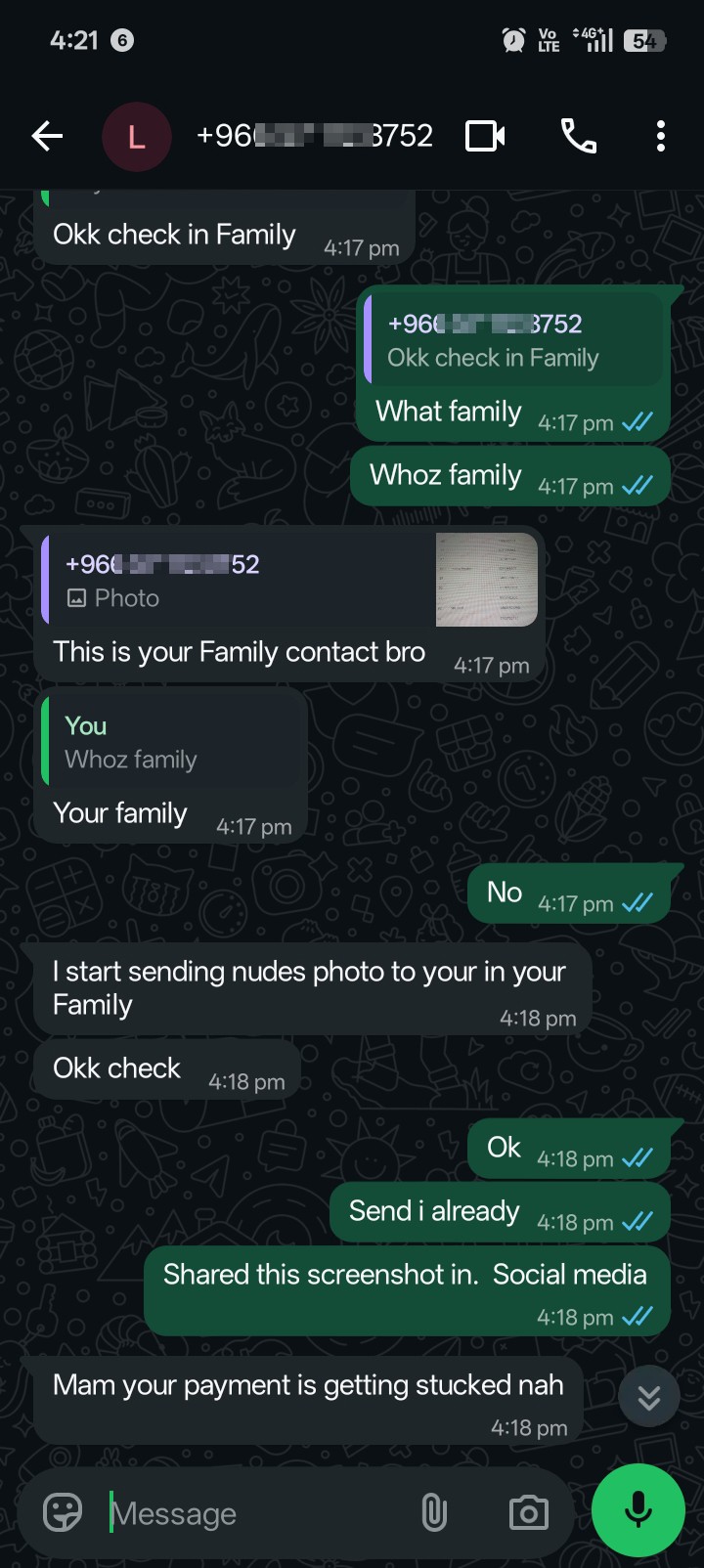 WhatsApp loan scam with blackmail from Sagar Credits - image 3
