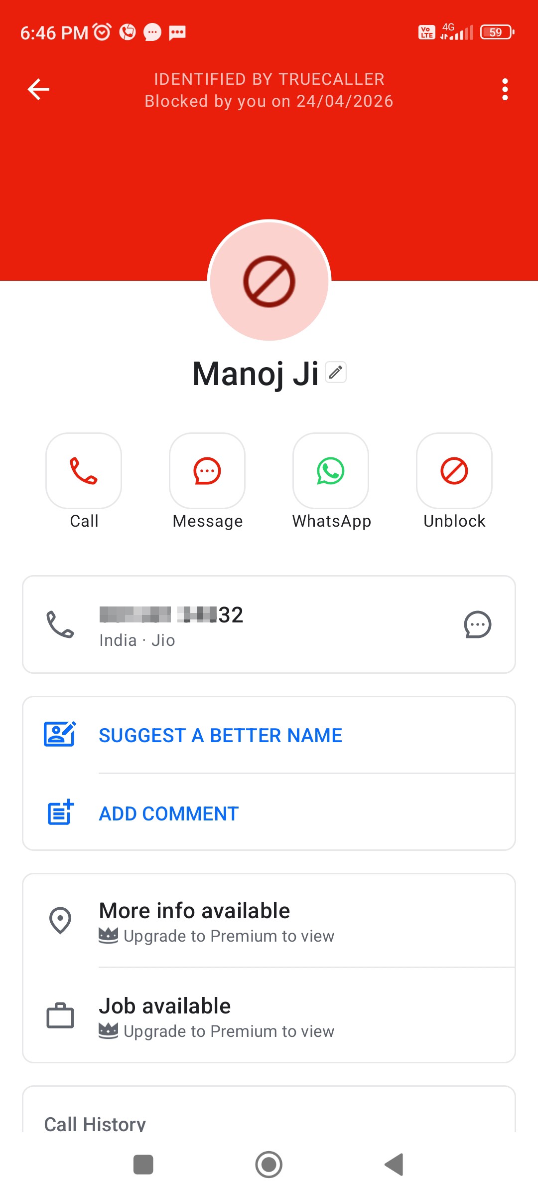 scam call from LIC (fraud)