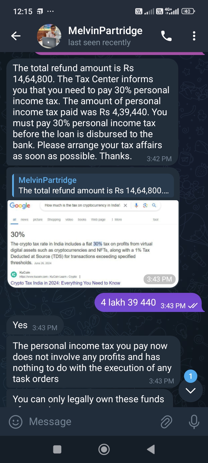 Scam On Telegram  - image 5