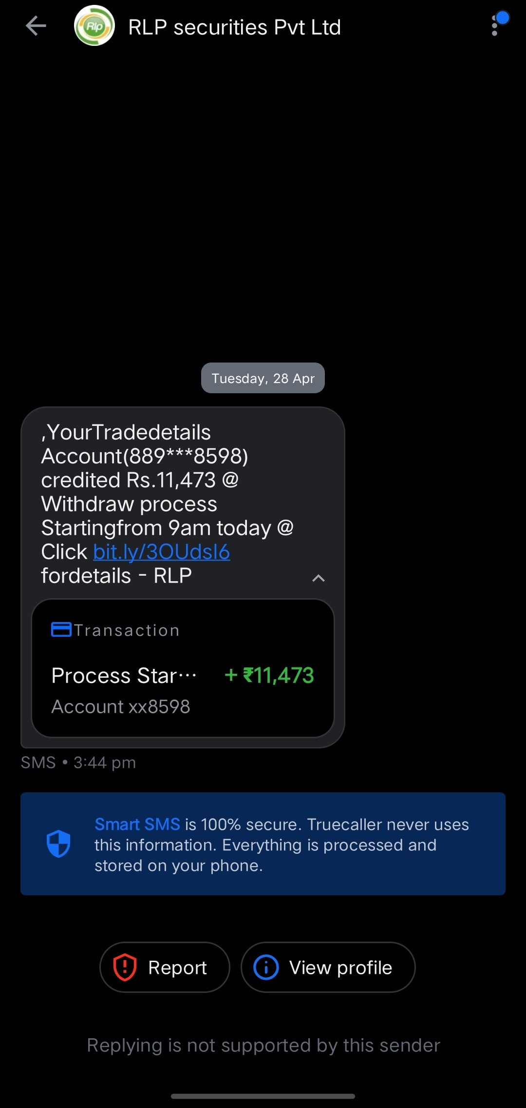 Tried Scamming.