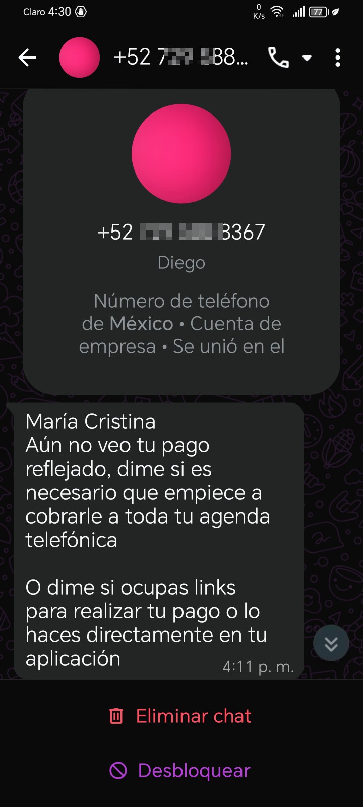 extortion by the Invercredito app