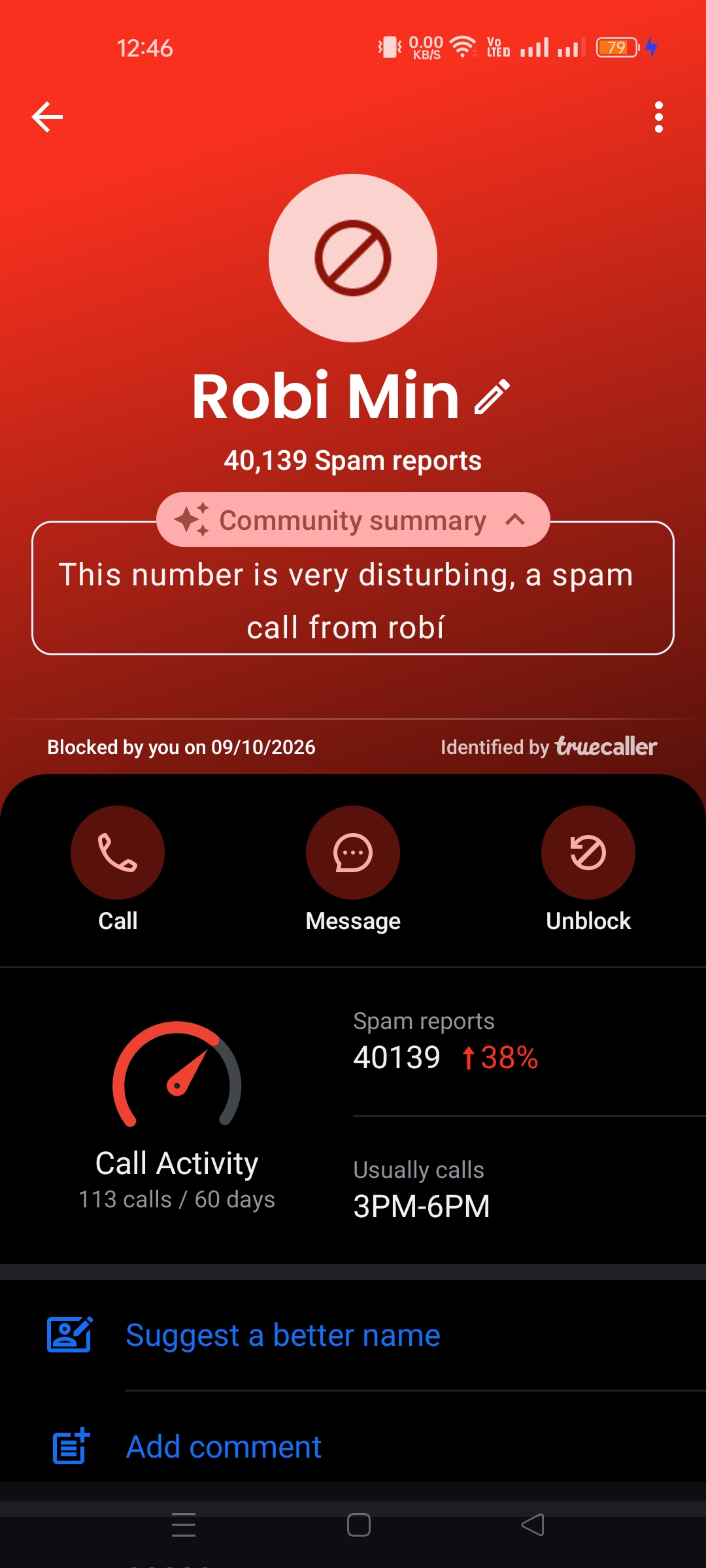 Robi scam