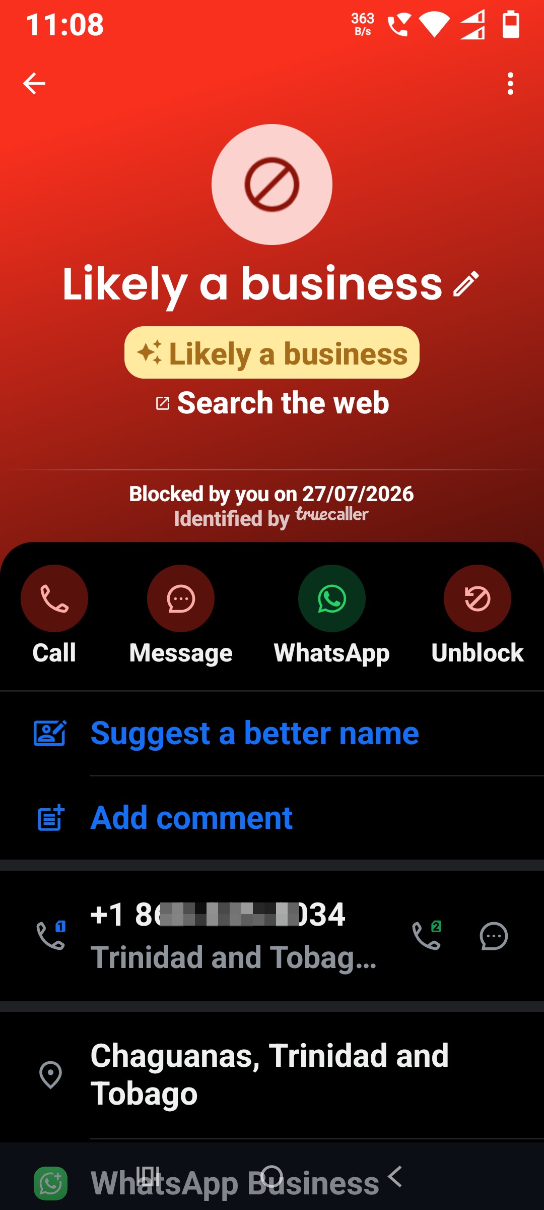 scam call