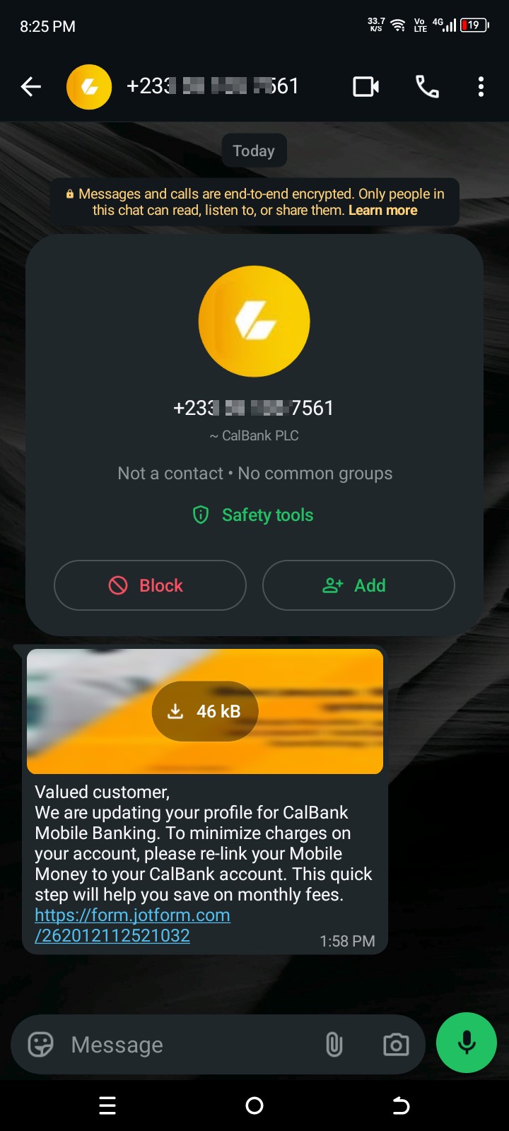 Calbank app update call scam targeting account holders