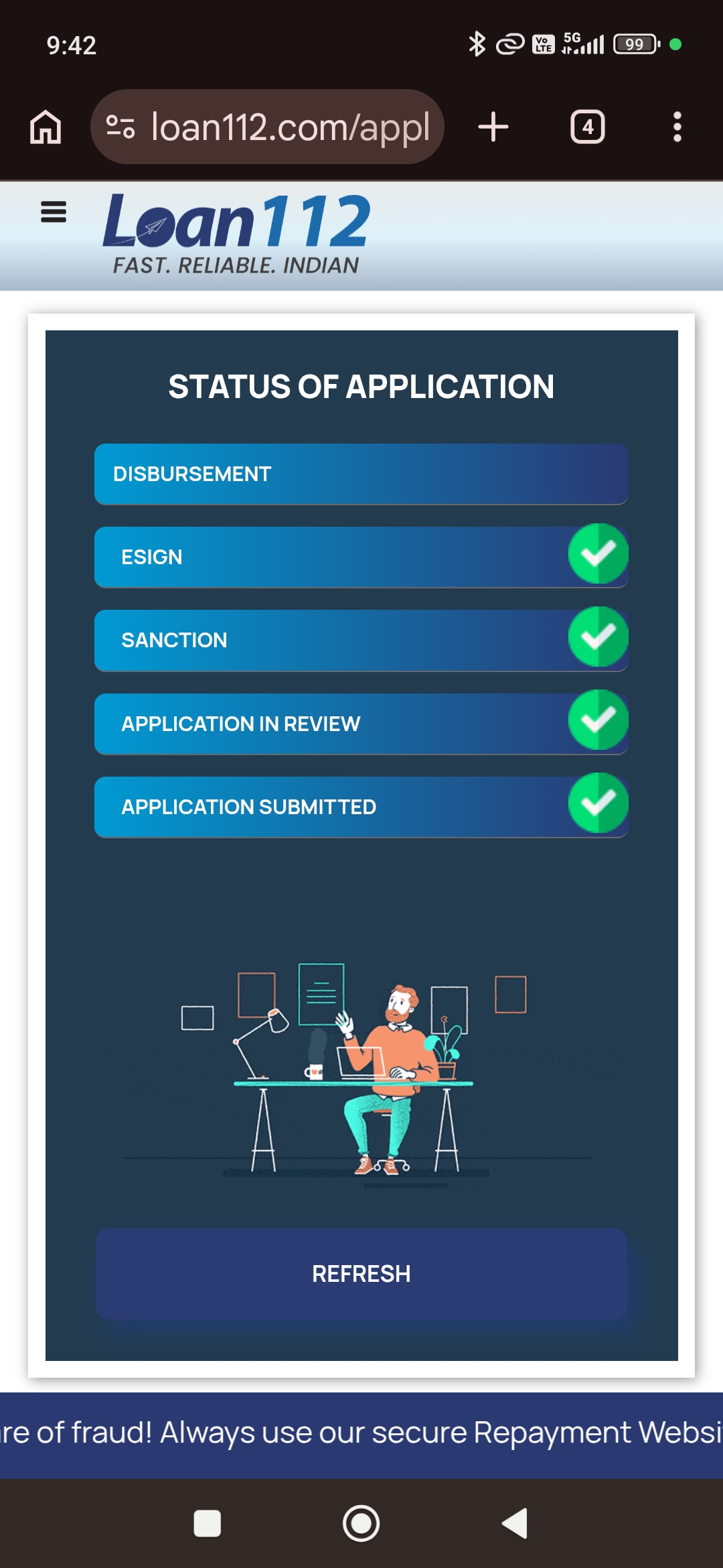 Loan112 by Devmuni Ltd. loan dishbursed Scam