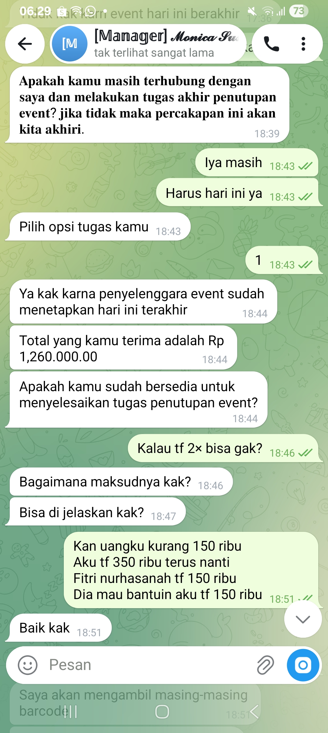 Please be careful if offered on Telegram