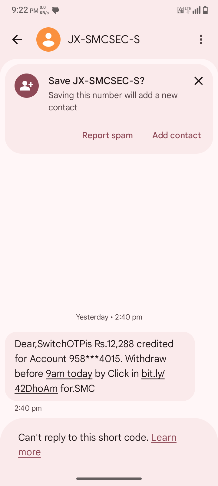 To stay safe from these frauds, do not click on any links.