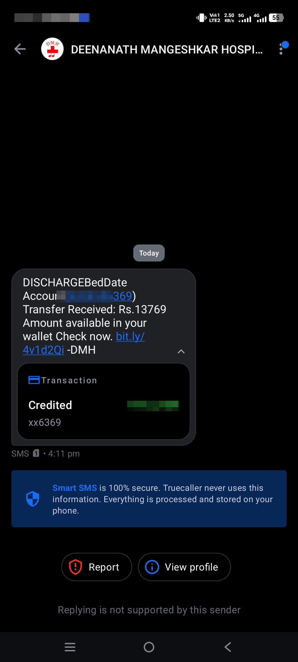 hospital discharge scam