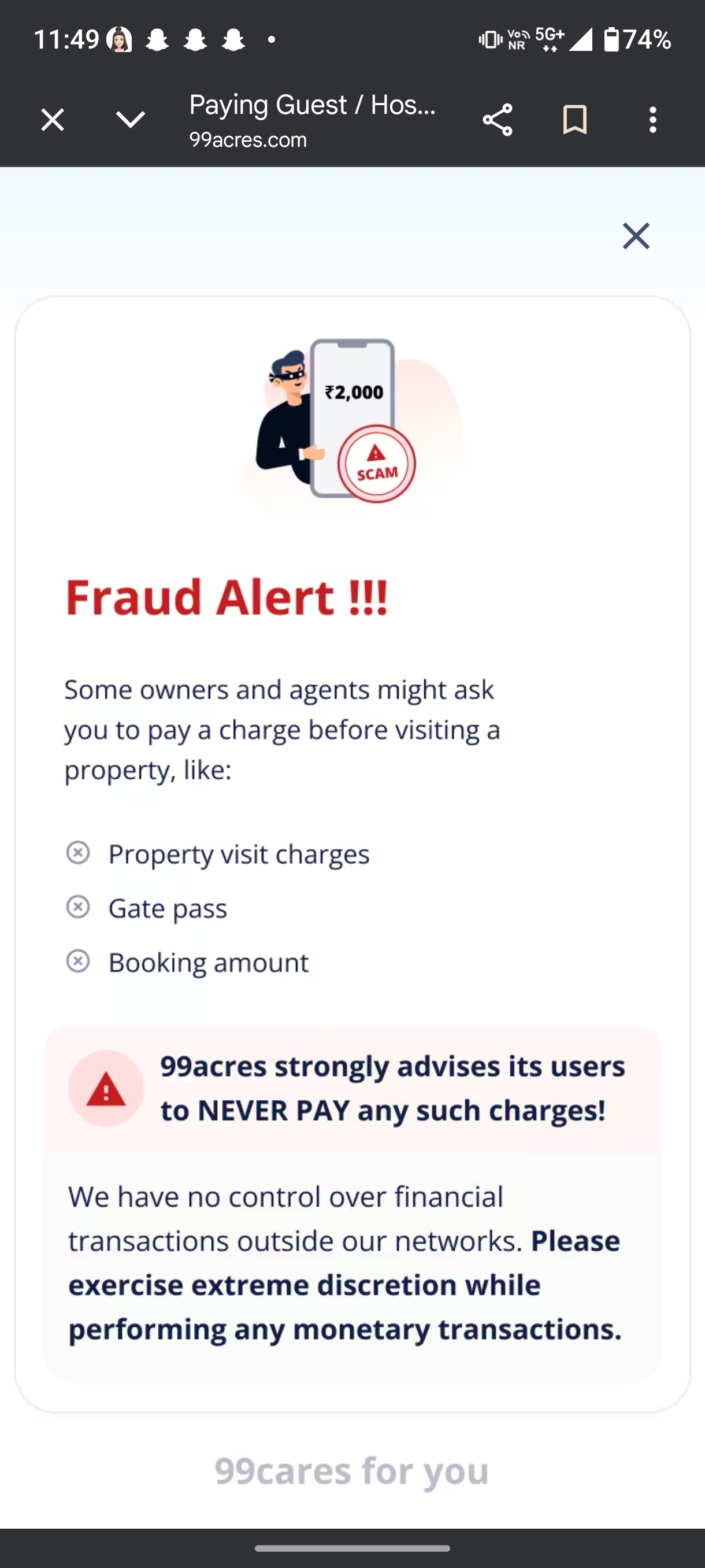 ⚠️ SCAM ALERT – PG FRAUD IN AHMEDABAD ⚠️