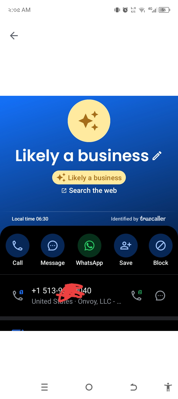 What should be done to prevent calls from scammer phones?