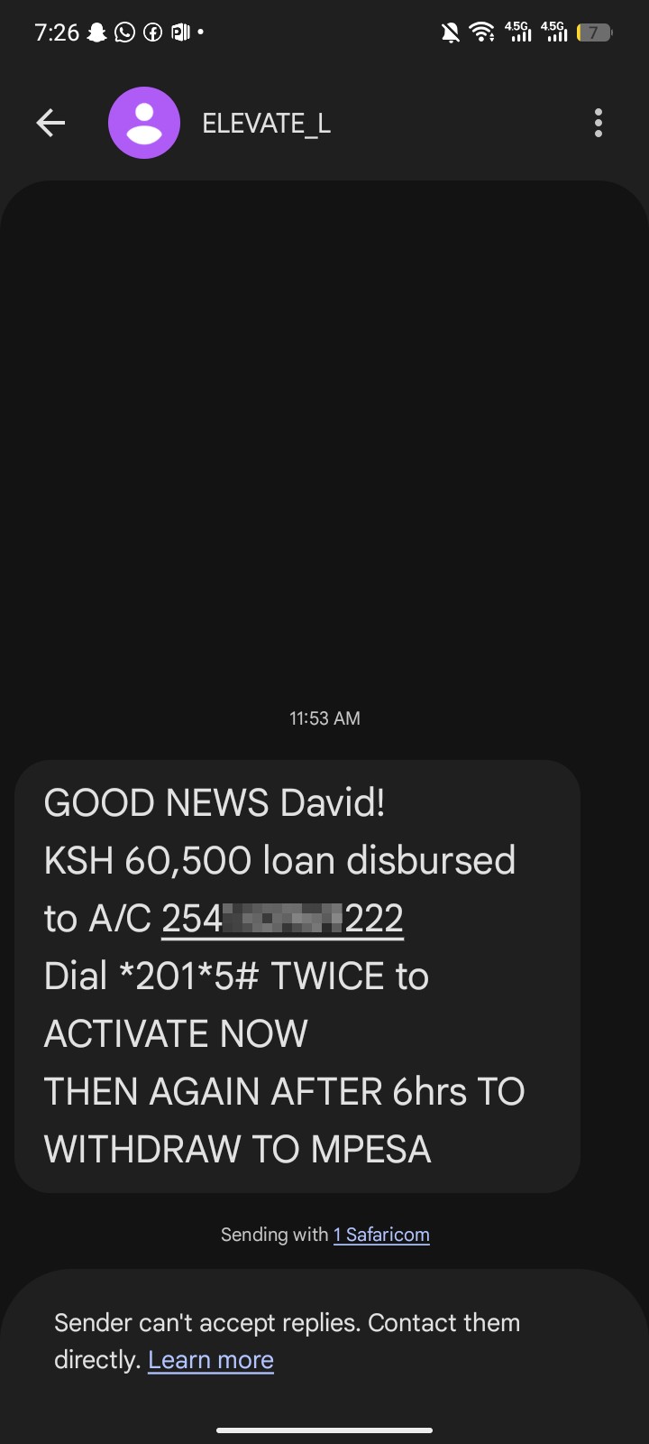 this is scum cos. I haven't received the money so take action 