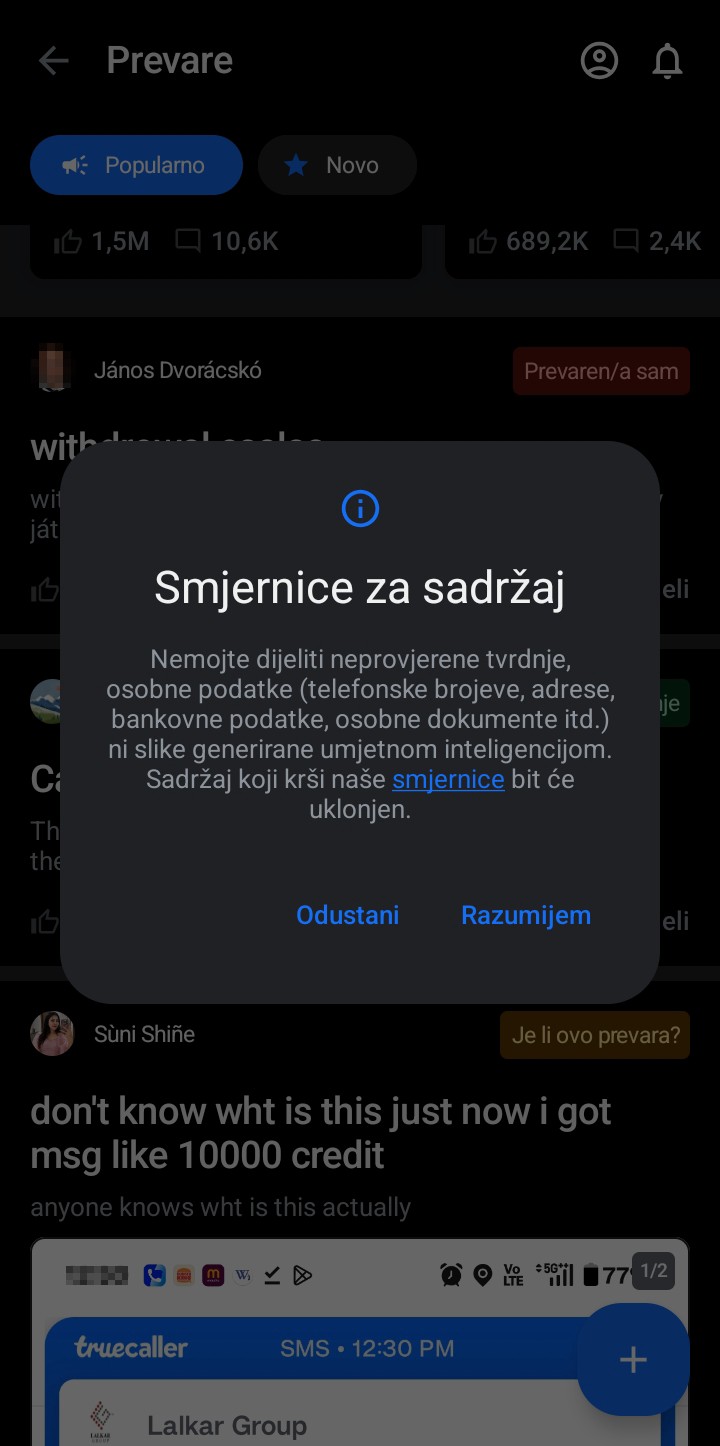 VIBER BLOKADA,I TRUE CALLER APP 