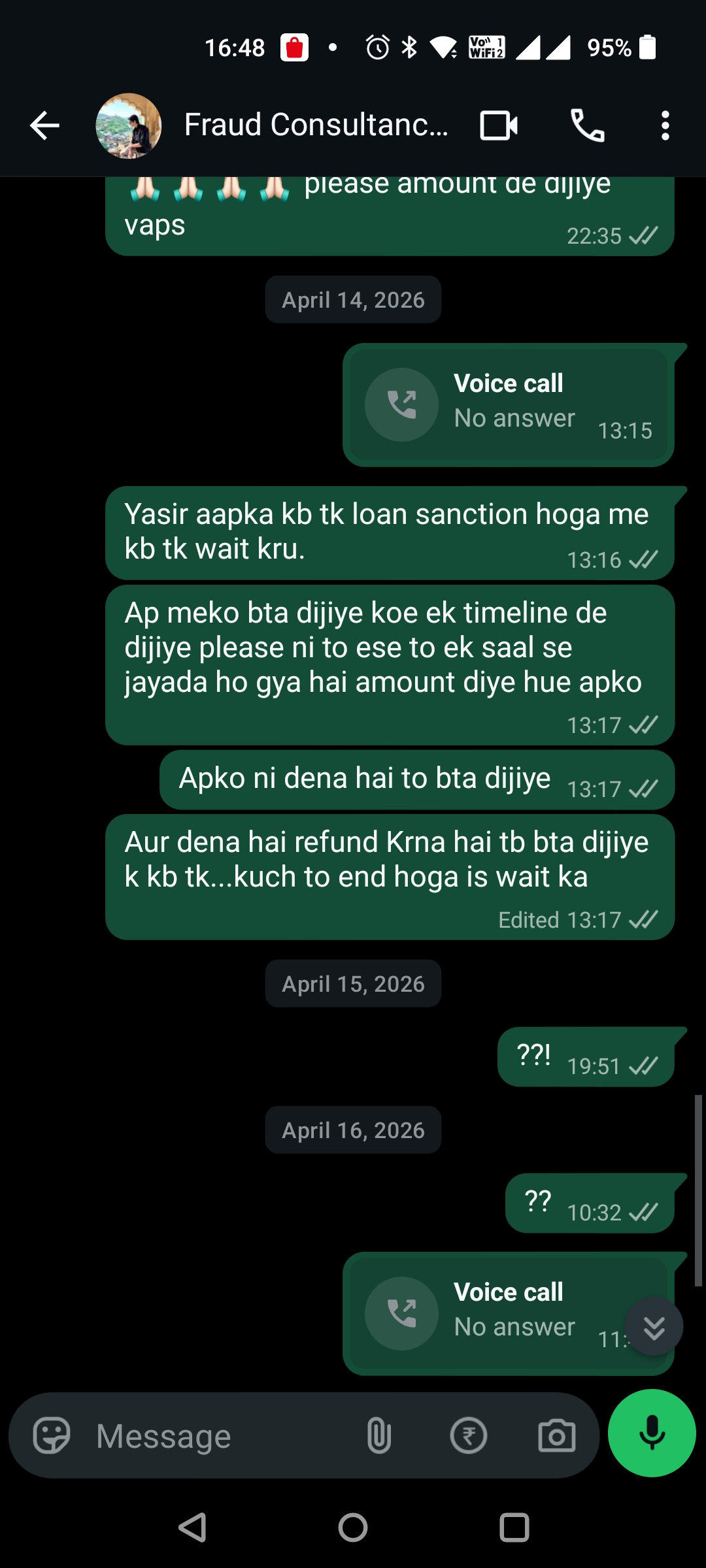 Job scam Sigma consultancy Bhopal (Yasir aehmad and Bilal aehmad) - image 3