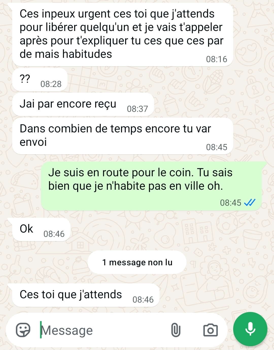 SCAM AFTER ASSAULT (VICTIM'S HANDBAG TAKEN)