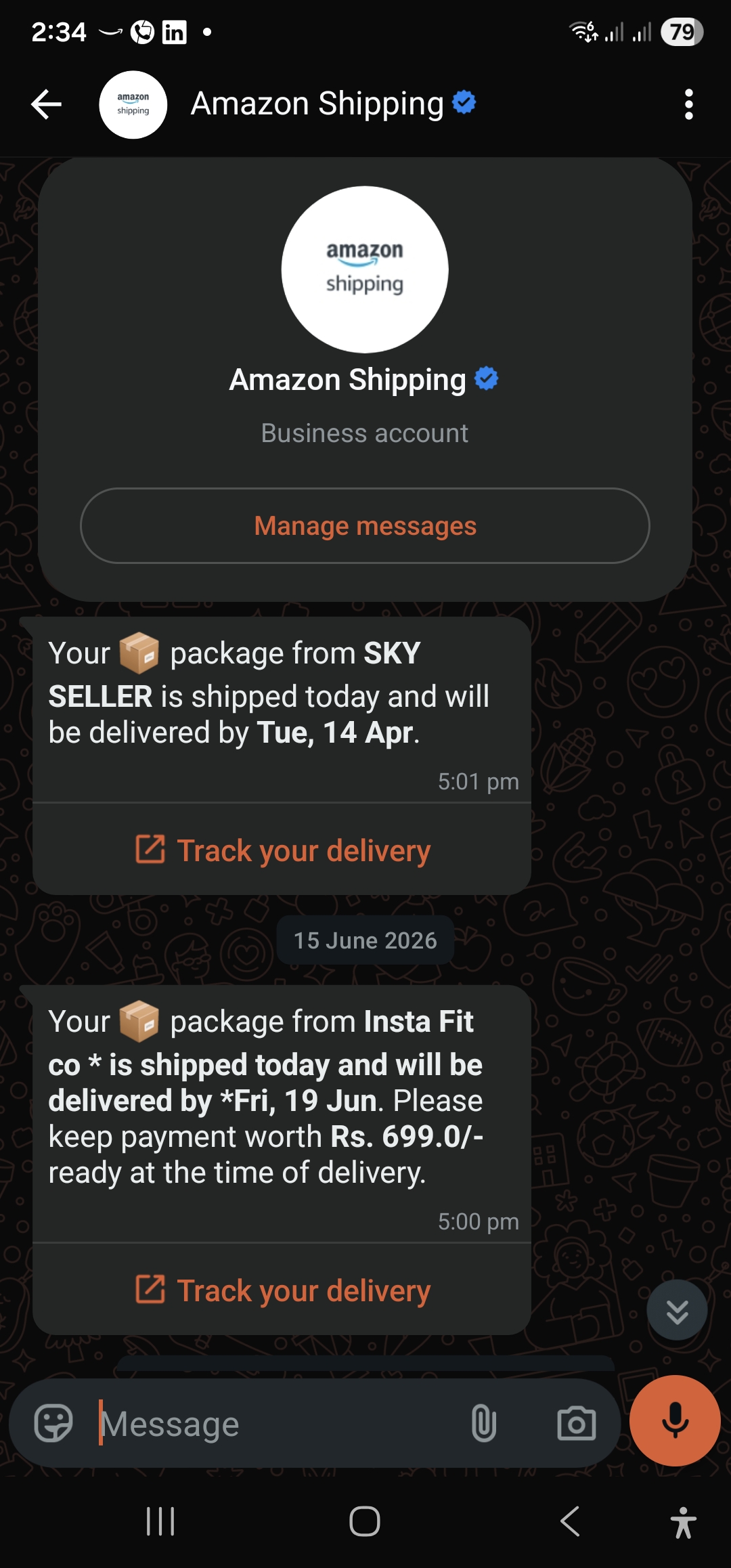 Fake amazon order in COD 