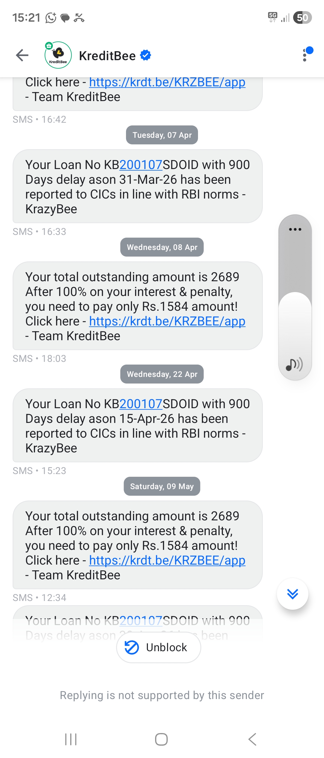 credit bhi link sender 