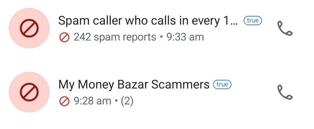 These fake loan people calls in every 10 to 15 minutes