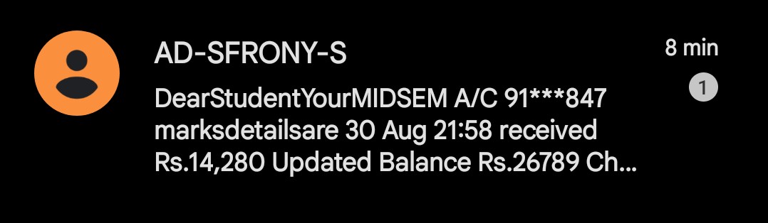 I get this sms  but I didn't open the sms  and  i see my balance there was no money 