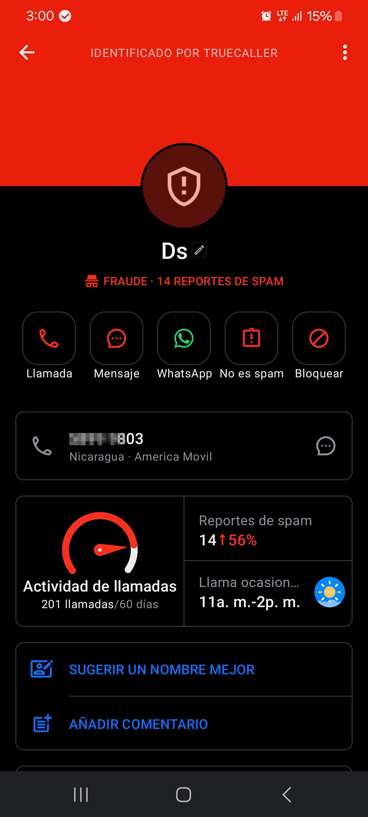 Has anyone received a call from this number?