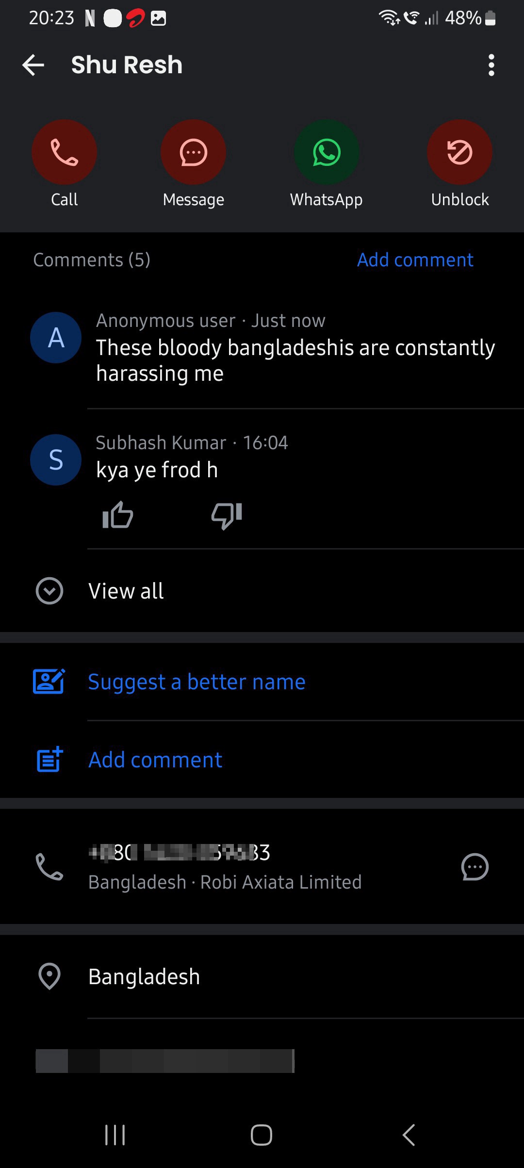 extortion messages from Bangladesh  - image 12