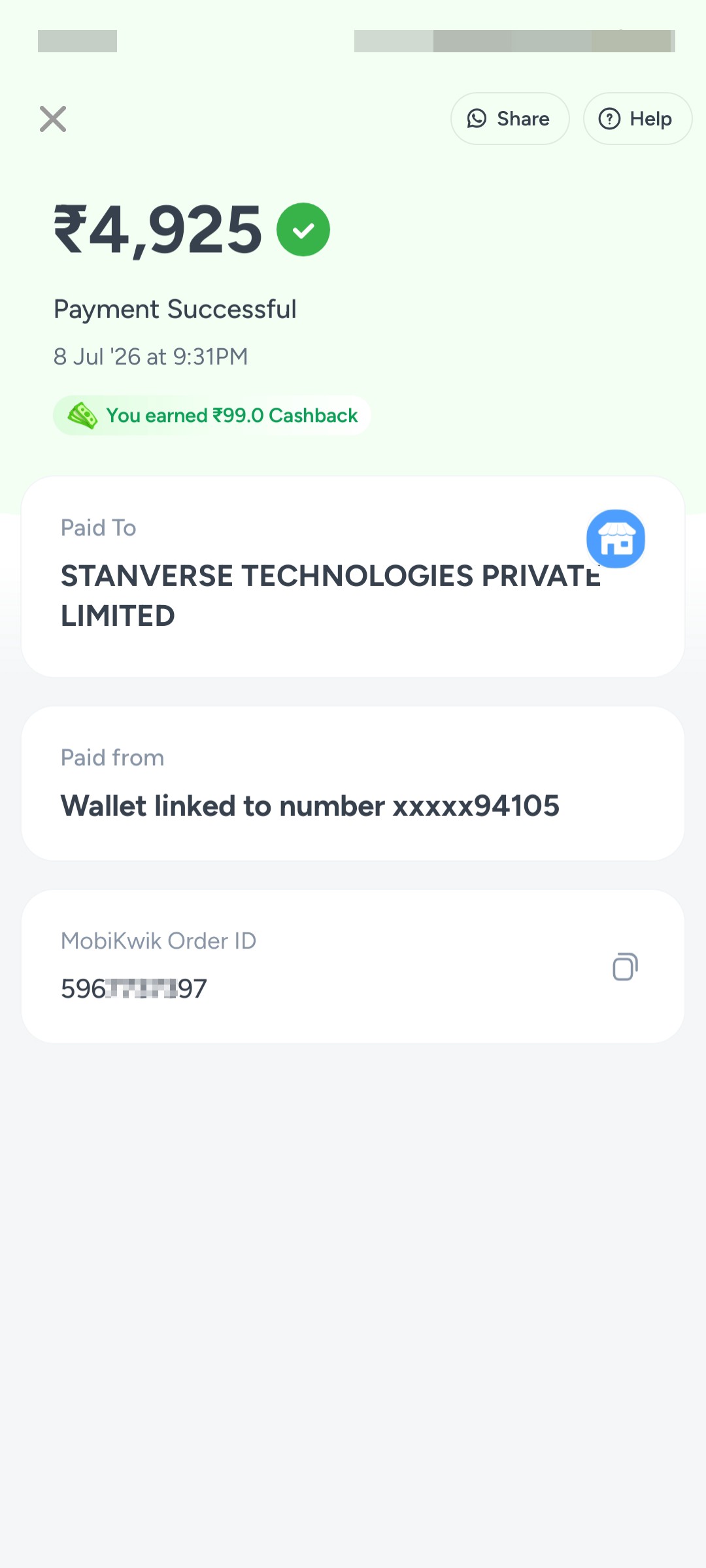 MobiKwik wallet sca
