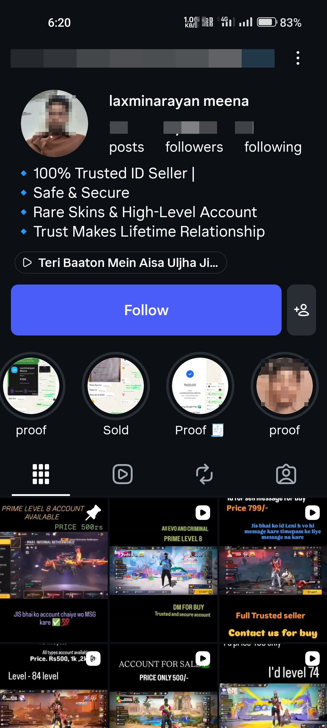 Free Fire ID scams. 