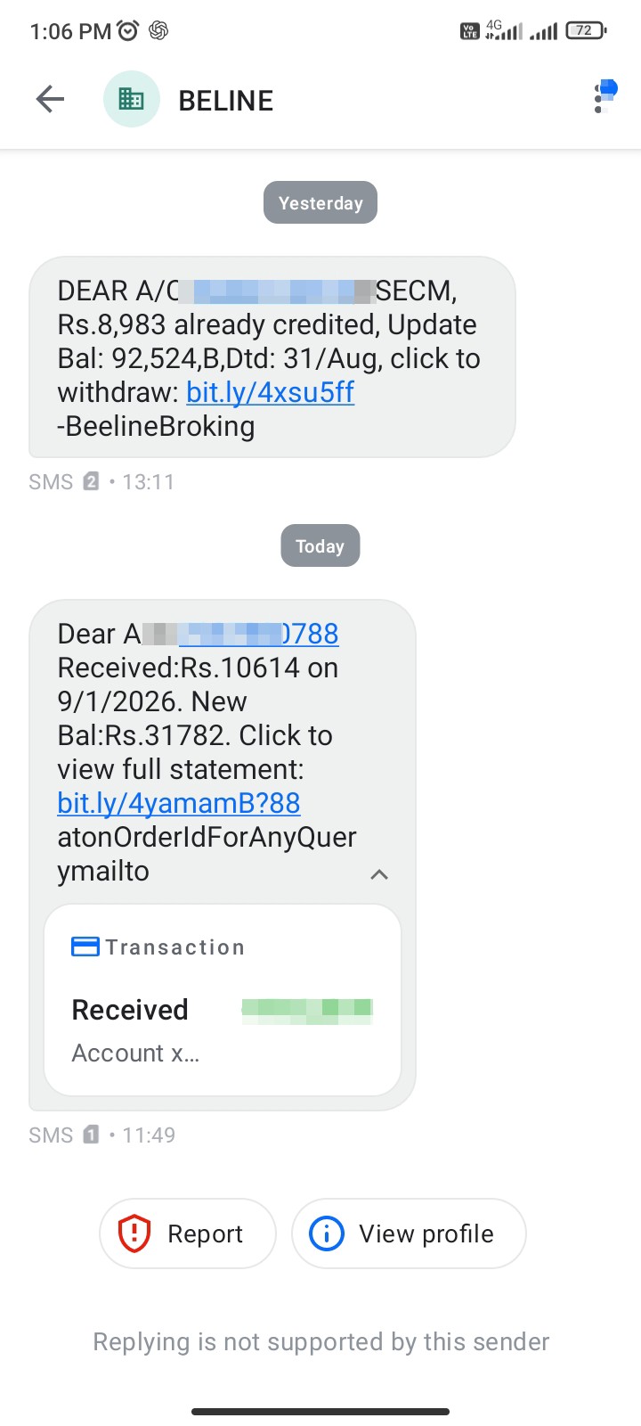 You may receive a fake message about a withdrawal or deposit. This is a new method of cyber fraud. - image 2