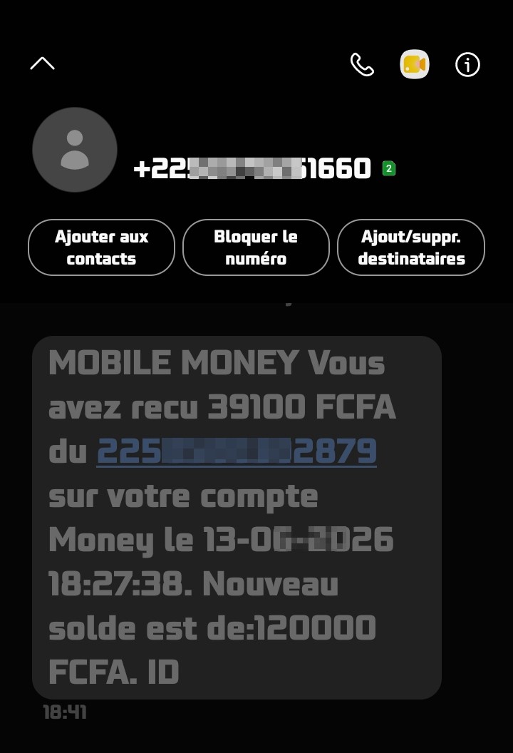 Scam on Mobile Money