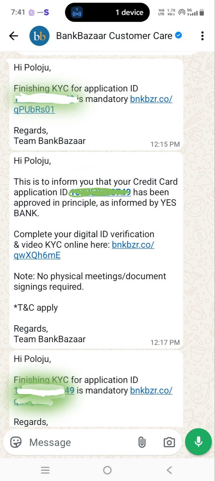 YES BANK CREDIT CARD SCAM - image 2