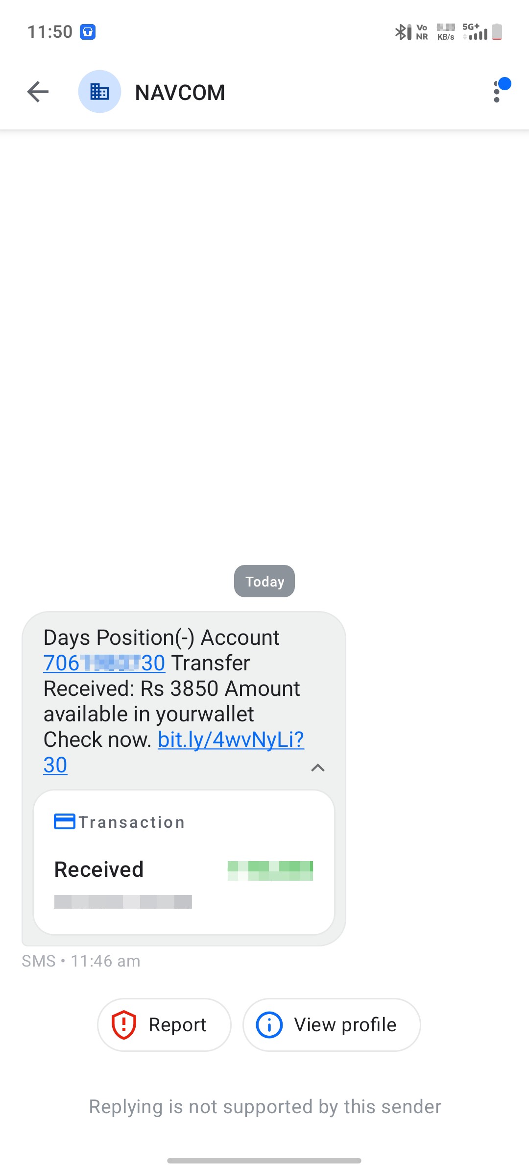 scam through link one click 