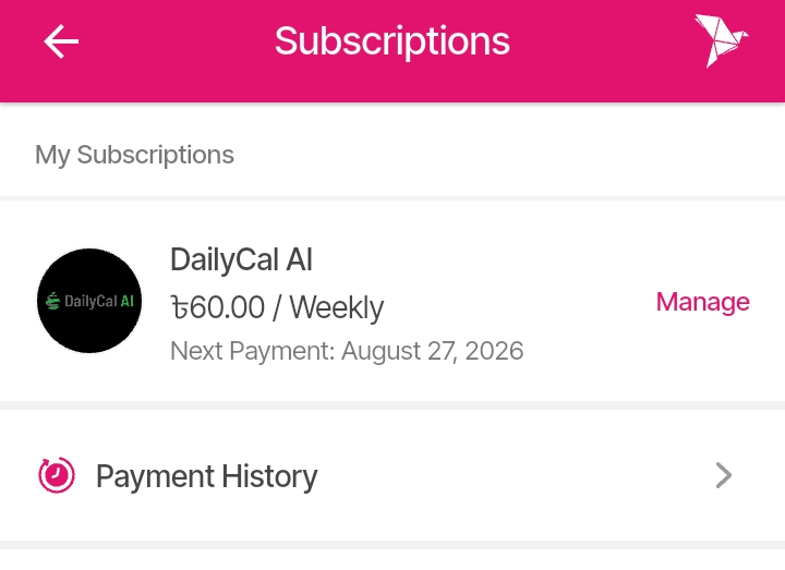 bKash subscription charged after clicking Truecaller ad