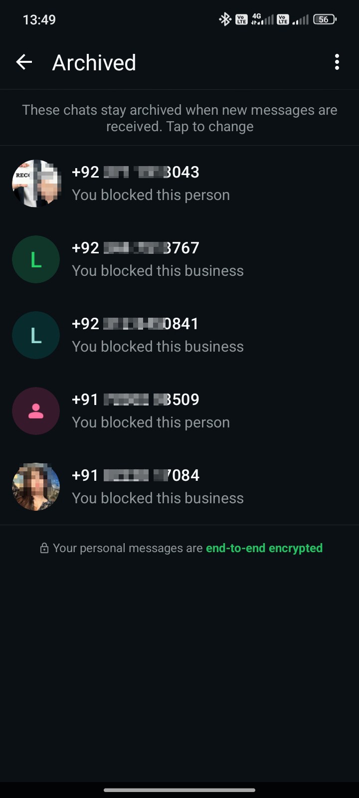 on Whatsapp they are blackmailing from this type of number  - image 2