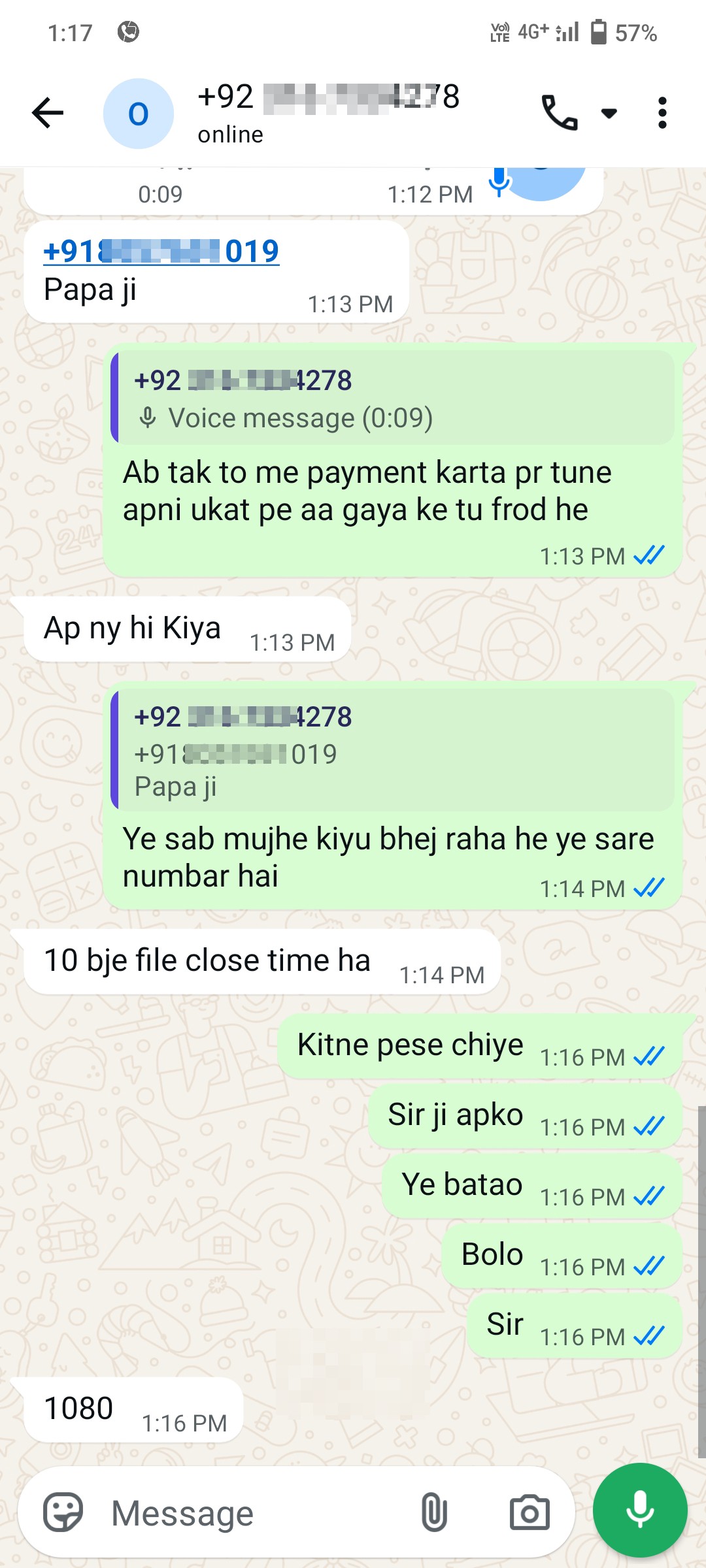 He is sending the photo that I made. - image 2