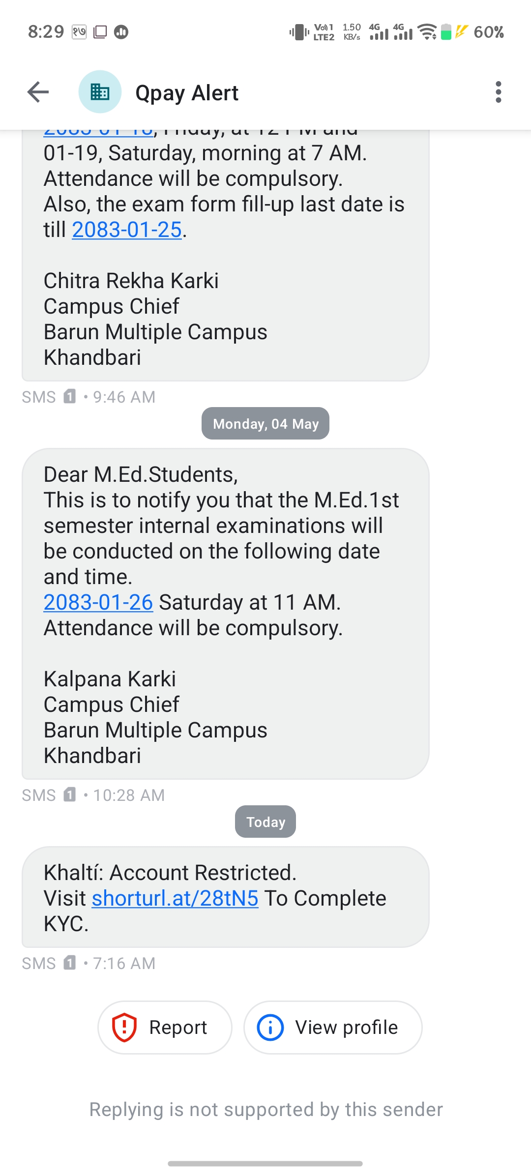 Khalti link scammed 