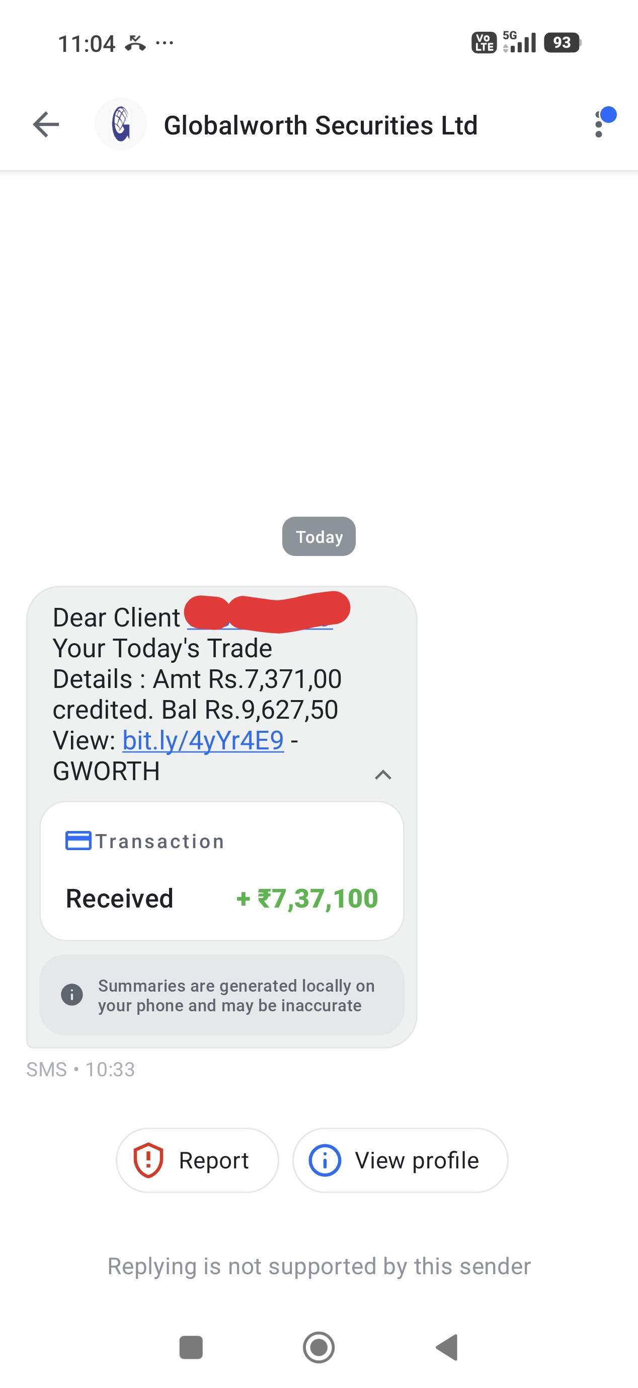 fraud message pls don't open link