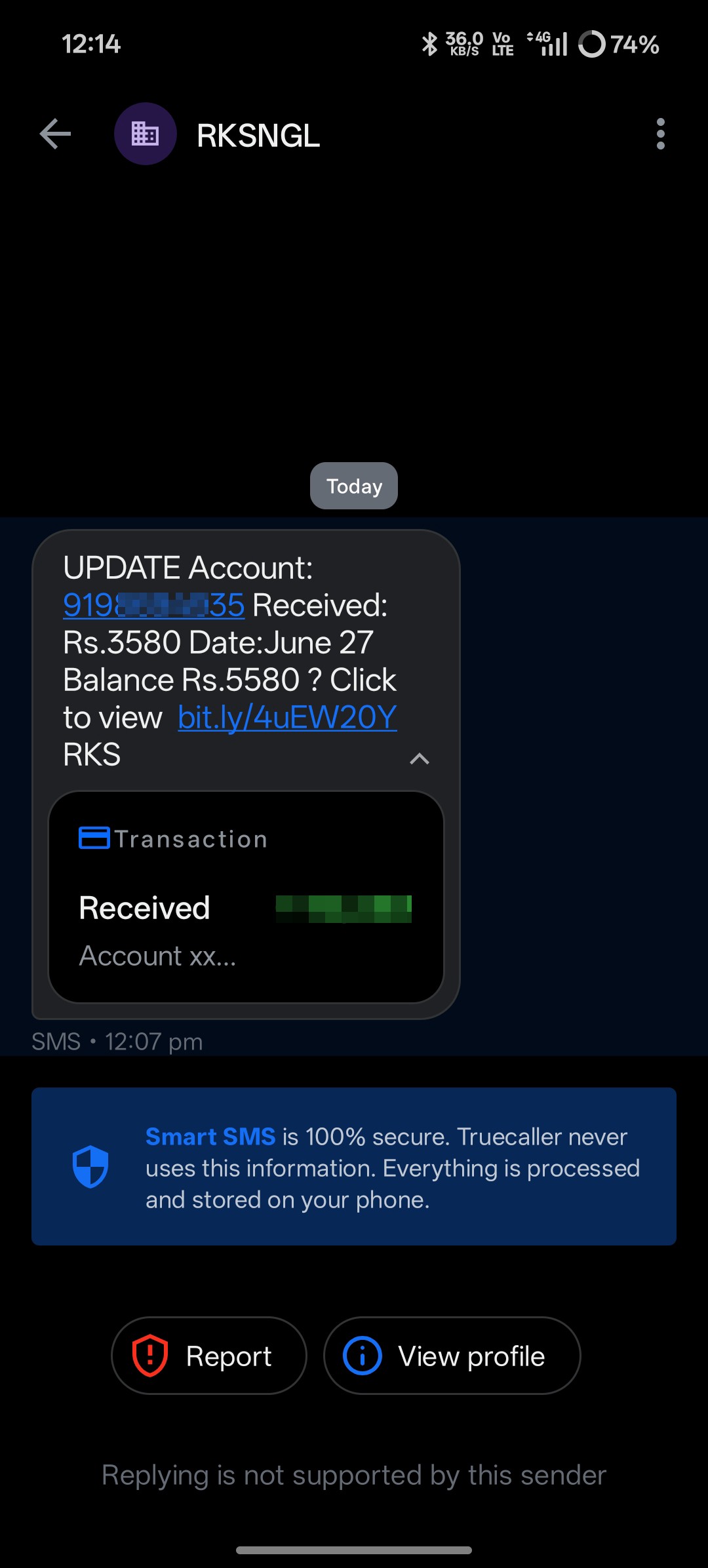 money required  scam