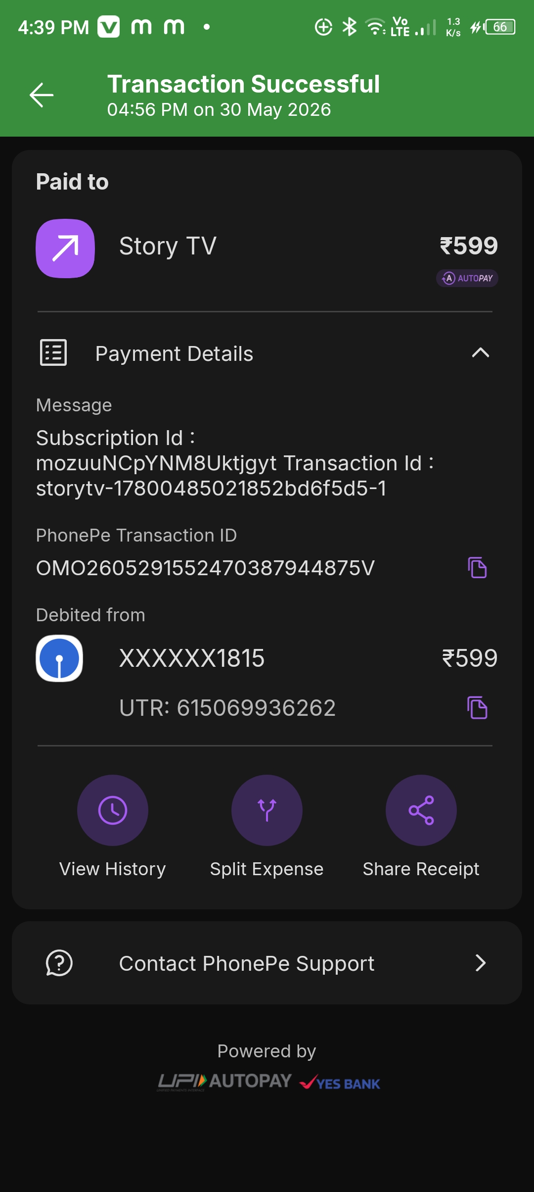 scam, to story tv 
