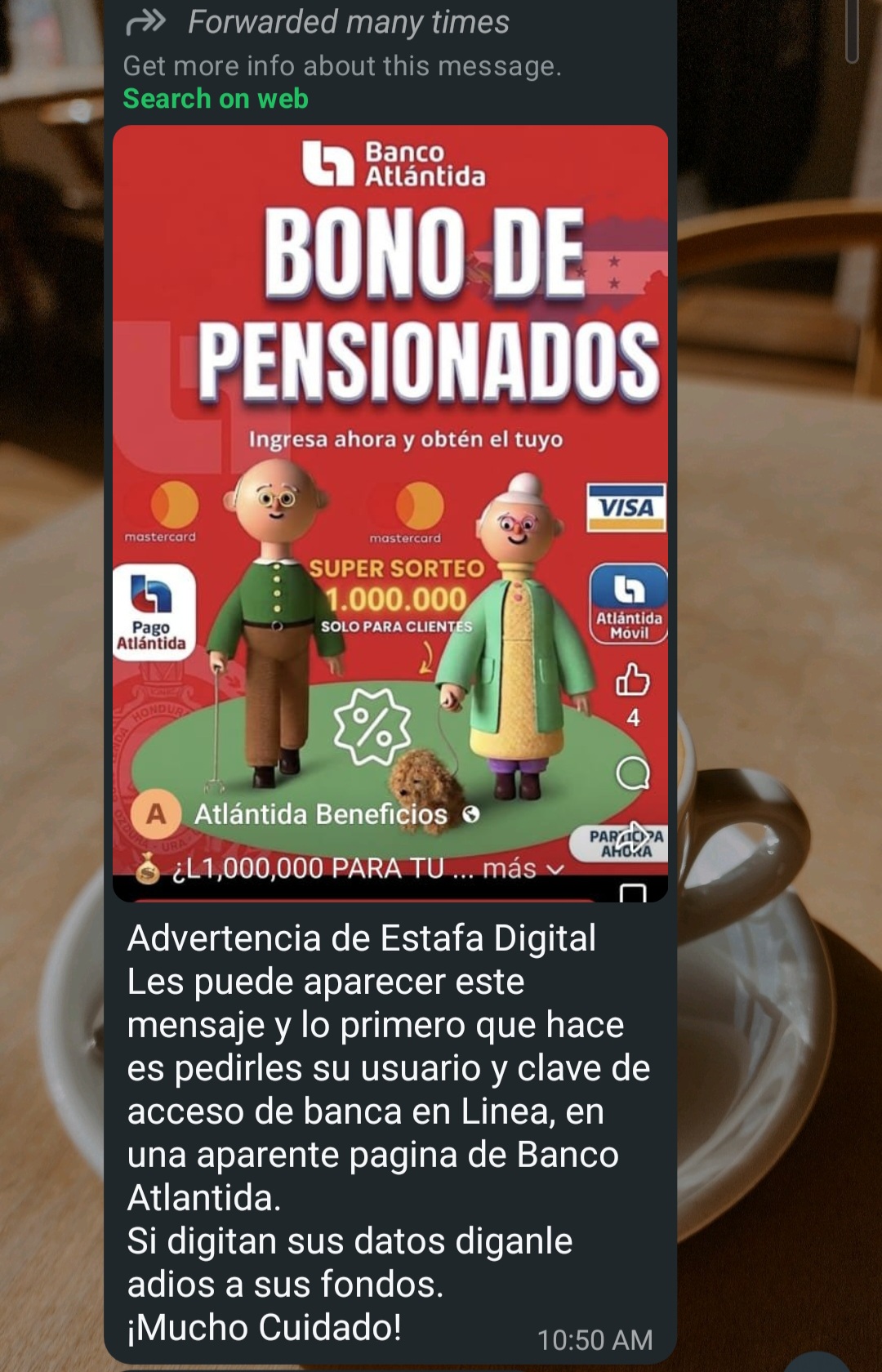 "Banco Atlántida" scam